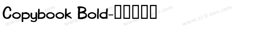 Copybook Bold字体转换